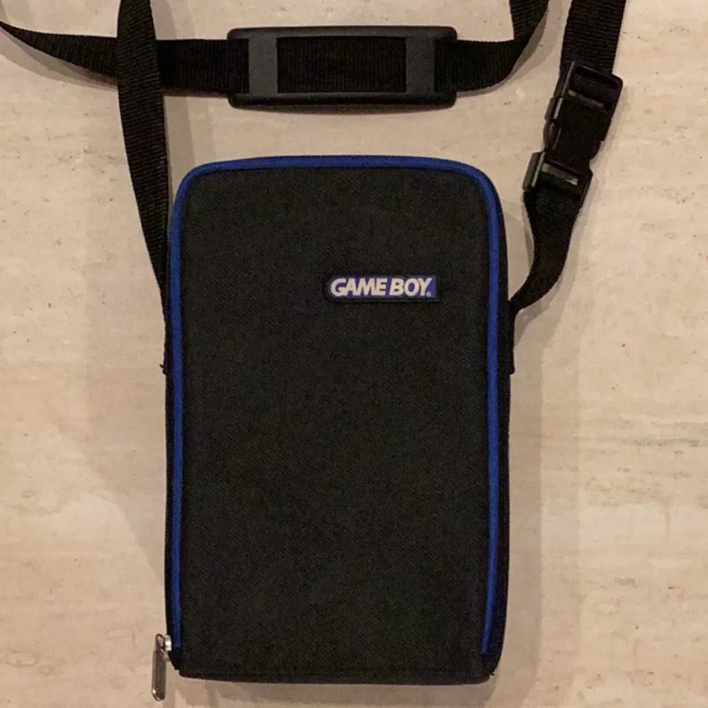 Nintendo GameBoy Console Case Carry Travel Carrying Game Boy Tray Black Large